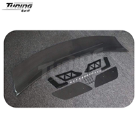 Alerón Estilo GT500 de Fibra de Carbono (Versión Alta) para Mustang S550 GT ECO 2015-2023, Kit de Conversión y Mejora