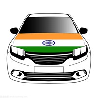 Funda para Capó de Coche Personalizada al por Mayor, Nueva, de la India, con Tejidos Elásticos Lavables, Pancarta para Capó de Coche