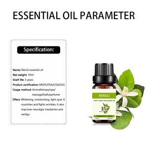 10ml d'<span class=keywords><strong>eau</strong></span> <span class=keywords><strong>florale</strong></span> pure de néroli (hydrosol) (Citrus Aurantium) 100% de qualité thérapeutique naturelle - Product Image 4