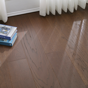 Parquet en chêne européen multicouche T&G Duo Plank, antimicrobien, silencieux, brillant, grade AB, 14mm, 18mm, 20mm, pour couloir, certifié E0 E1, d'origine asiatique - Product Image 2