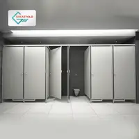 Waterproof Hpl Toilet Cubicle, Wc Partition System