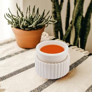 تخفيضات كبيرة جاهزة للشحن مبهر شمع سيراميك أبيض لامع معطر للمكتب واليوغا والمنزل - Product Image 6