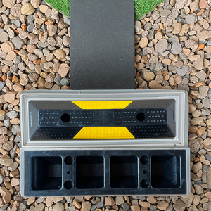 Meta Cao Su MR-WSR55YD 550*150*100Mm Chống-Trượt Chống Va Chạm Khối Cao Su Mặt Đất Curbs Xe Bãi Đậu Xe Bánh Xe Stopper - Product Image 4