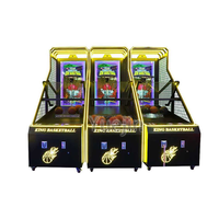 Machine de jeu d'arcade de basket-ball d'intérieur à monnayeur avec éclairage de luxe et capteur pour centre commercial