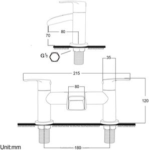 <span class=keywords><strong>Grifos</strong></span> de lavabo y <span class=keywords><strong>grifos</strong></span> de cascada para bañera, mezclador monobloque para baño y lavabo con caño semiabierto, cromado - Product Image 5