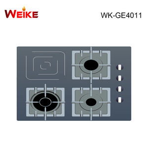 Fabbrica che offre fornello a Gas <span class=keywords><strong>da</strong></span> cucina in vetro a 4 fuochi Oem senza <span class=keywords><strong>forno</strong></span> con bruciatore elettrico a piastra riscaldante - Product Image 2