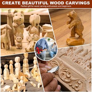 制造商的DIY木工手工工具套装 手工雕刻刀 刮刀 弯刀 修剪工具 1年保修 OEM制造 - Product Image 3