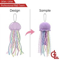 Porte-clés en peluche personnalisé CE CPC, mini-animaux en peluche super doux, breloque de sac pour cadeau, vente en gros, fournisseur unique OEM ODM