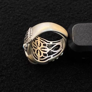 <span class=keywords><strong>Anillo</strong></span> de Cuentas Tibetanas de Estilo Tradicional Antiguo con Buena Apariencia y Recubrimiento de Pulpa Exquisito, Hidratante y Abierto - Product Image 3