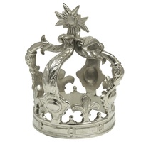 Couronne en métal mariée luxe reine et roi couronne décorative qualité supérieure décor de maison et de table couronne en aluminium