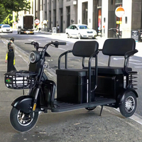 Vélo électrique hybride de nouveau Style pour adultes 48v Tricycle à trois roues moteur central engrenages à 3 vitesses alimentation batterie plomb-acide