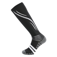 Chaussettes de compression professionnelles pour mollets, niveau 2, compression dégradée, extensibles, respirantes, en nylon, pour saut à la corde et badminton
