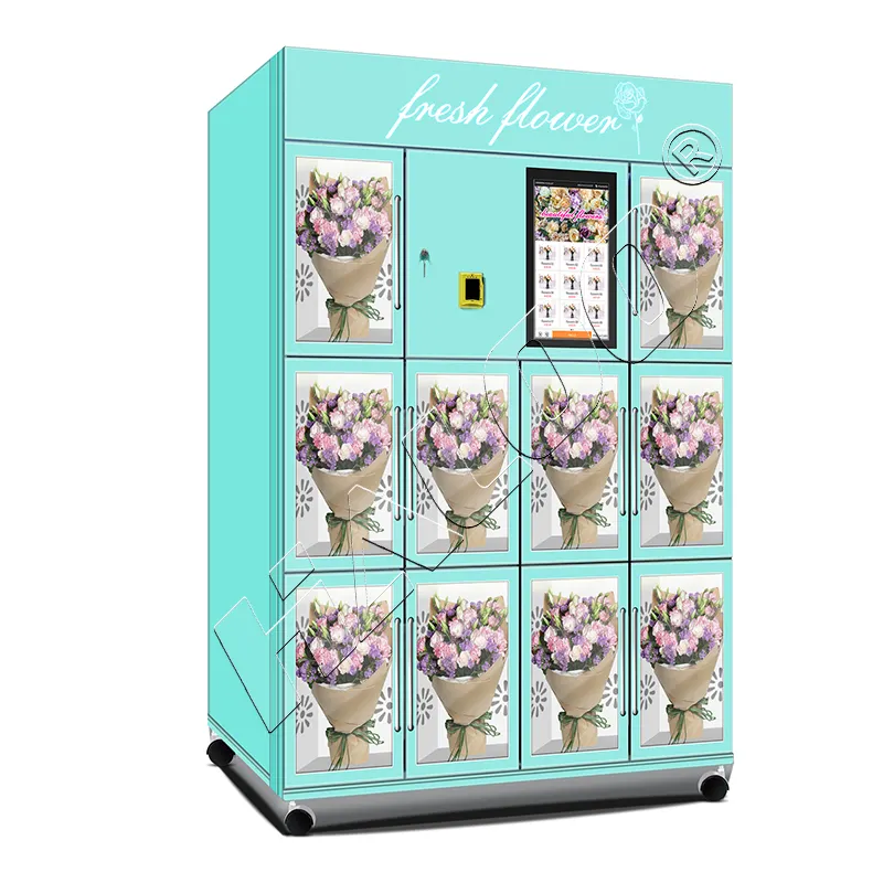 110/220V 50/60HZ Refrigerado Fresh Flower Vending Machine Máquina automática Vending Flower