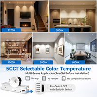 Foco LED Empotrable de Techo COB Regulable de 8W 5CCT, Negro, de 2, 3 y 4 Pulgadas, Directo de Fábrica, RA95