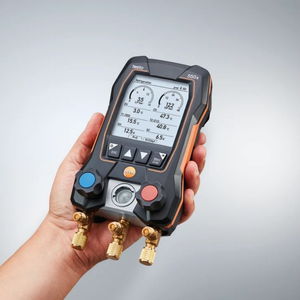 Testo 550s Smart Digital Manifold Kit with Wireless Clamp <b>Temperature</b> <b>Probes</b> for Tools - Product Image 1