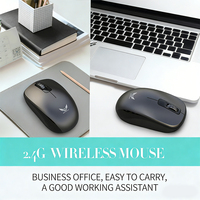 Harga Terbaik T17 Mouse Nirkabel Isi Ulang Mode Ganda 2.4G Usb Mouse Nirkabel Senyap untuk Komputer Laptop Tablet Macbook