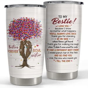 Mug de voyage isotherme en acier inoxydable de 20 oz avec paille, isolation sous vide à double paroi, impression de logo personnalisé, résistant aux chutes, portable - Product Image 1