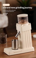 Moulin à café avec écran tactile, batterie intégrée, acier inoxydable, 41 mm, meule conique, automatique, pour la maison, l'extérieur, le bureau, le café, 110 V, 220 V