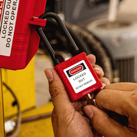 BOZZYS Cadenas de sécurité en nylon Verrouillage Loto Serrures avec manille de 38mm pour verrouillage industriel-Tagout
