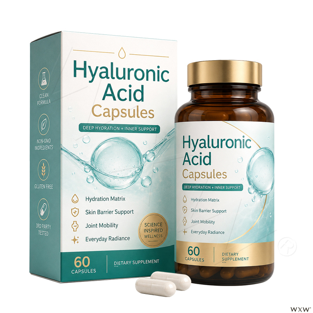 Wholesale Beauty Hydration Capsules Hyaluronic Acid Biotin VC Hydration Daily Skin Joint Gentle Nutrient Supplement