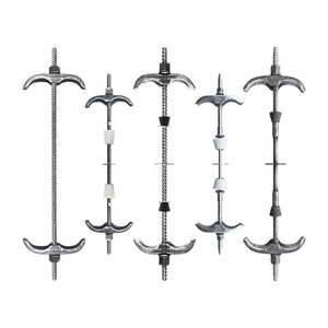 Three-Section Water-Stop Threaded Rods M12 M14 M16 Fully Threaded Carbon Steel Black Coated For Construction Industry - Product Image 1