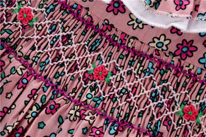 Ropa Infantil con Volantes, Vestidos para Niñas Pequeñas, Vestido Rosa y Azul de Verano, Conjunto Infantil, Ropa Infantil al por Mayor de Algodón B1465537 - Product Image 3