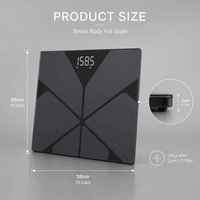 Báscula Digital Inteligente Bluetooth de Alta Precisión con Pantalla LED de Vidrio Templado para Baño, Gimnasio y Hogar
