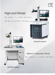 20w金属制造车间防尘设计落地式光纤激光打标机 - Product Image 3