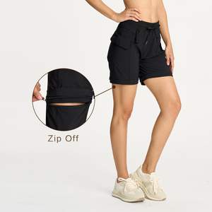 Summer Nylon Spandex <strong>Women's</strong> Printed Hiking Pants Convertible Lightweight <strong>Zip</strong>-<strong>Off</strong> Outdoor Pants Quick Dry Joggers with Pocket - Product Image 4