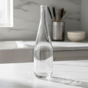 <span class=keywords><strong>Bottiglia</strong></span> d'Acqua in Cristallo Personalizzata 750ml, <span class=keywords><strong>Bottiglia</strong></span> in Vetro Trasparente con Tappo a Vite per Hotel e Ristoranti - Product Image 1