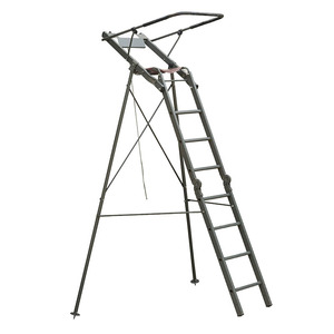 Échelle de chasse en aluminium, portable, pliable, avec barre de sécurité, pour la chasse en extérieur - Product Image 2