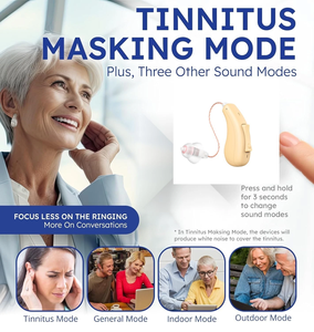 Prothèses auditives numériques rechargeables à 16 canaux de qualité médicale pour personnes âgées et adultes Prothèse auditive RIC avec fonction d'appel téléphonique et de musique - Product Image 3