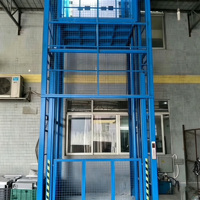 Plateforme élévatrice verticale stationnaire à rail de guidage avec système hydraulique stable, élévateur de marchandises électrique pour usage industriel