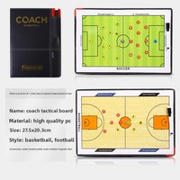 Papan Taktik Sepak Bola Portabel Buku Komando Pelatih Buku Pengajaran Bola Basket Buku Taktik Bola Voli Lipat Magnetik Dapat Dihapus