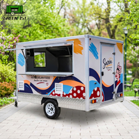 Remorque de boulangerie mobile Greenfist GF-S300 3m, structure en acier inoxydable, réfrigérateur en verre, capacité personnalisable, résistante à la rouille