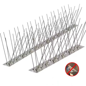 เดือยไล่นกสแตนเลสสำหรับควบคุมนกพิราบ ป้องกันนกตก สำหรับหลังคา รั้ว หน้าต่าง ขอบหน้าต่าง ภายนอกอาคาร - Product Image 1