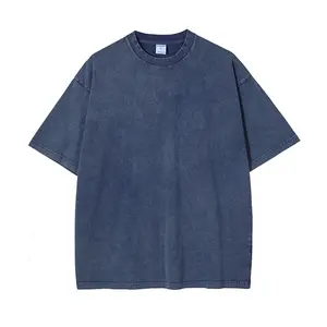 Gelan Batik Men's Vintage Shirt Short Sleeve Plus Size Solid T-shirt Custom Logo Men's And Women's Fashion Brand D