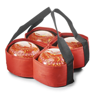 Sac de transport personnalisé en polyester Oxford 600D pour quatre boules de lawn bowling, pour intérieur et extérieur (sans boules)