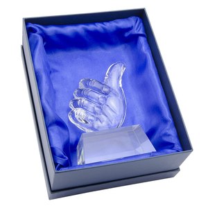 Trofeo con Diseño de Pulgar 65x85mm, Medalla Impresa con UV, Placa de Vidrio y Aluminio para Premios y Regalos de Bienvenida, Hecho de Material Duradero - Product Image 3