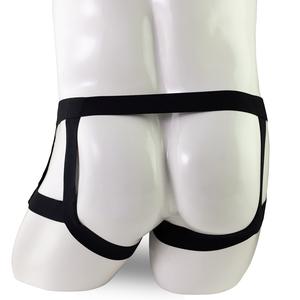 Tanga Masculina de Cuero Sintético Transpirable, Diseño Abierto, Color Combinado, Cintura Baja, <span class=keywords><strong>Sexy</strong></span> y Divertido - Product Image 4