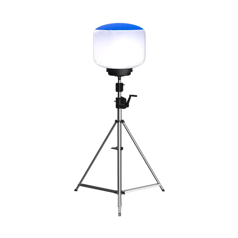 Mástil telescópico de 800W, globo LED portátil inflable, torre de luz de trabajo, fácil configuración rápida para sitios de construcción, eventos de obras viales