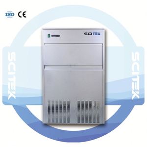 SIM-250 SCITEK 250kg/24h Machine à glaçons flocon de neige refroidie par air 60kg stockage de glace matériau Transparent haute résistance 220V OEM - Product Image 4