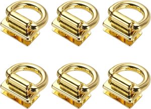 Conector Metálico para Bolsos, Cierre de Suspensión con Anillo en D para Cadena de Bolso, Correa, Manualidades, Accesorios de Ferretería, Rectangular - Product Image 1