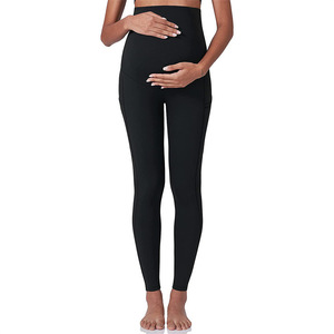 Leggings de grossesse taille haute 2026 pour le fitness et le yoga avec poche - Product Image 2