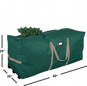 Free Sample wholesale Custom Factory Large Heavy Duty <b>Storage</b> Container with Wheels Handles <b>Christmas</b> Rolling <b>Tree</b> <b>Storage</b> <b>Bag</b> - Product Image 1