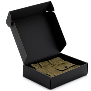 Boîtes d'expédition en carton ondulé de couleur personnalisée pour l'emballage de vêtements, chapeaux et casquettes de baseball Stockage de parfum par stratification brillante - Product Image 2