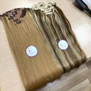 Échantillon gratuit, extensions de cheveux lisses de couleur naturelle, 100 ciento humain naturel inde - Product Image 3