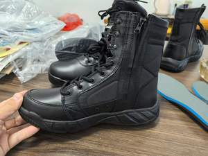 HBA0105 Low Price Wholesale khaki <b>black</b> Outdoor Men <b>Boots</b> Custom Leather <b>Boots</b> Men - Product Image 4