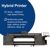 Impresora UV Híbrida Digital de Cama Plana G6 I3200 de 6/8 Colores, Plotter de Impresión de 2.5M, Máquina de Impresión Automática de Inyección de Tinta para Cuero