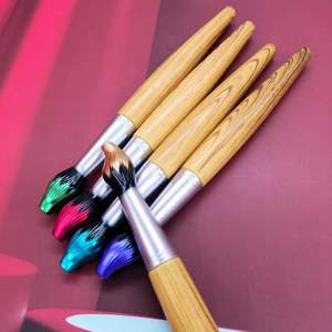 <span class=keywords><strong>Stylo</strong></span> bille en plastique Twist Slim Brush Modeling Woodiness 1,0 mm pour bureau et école, logo personnalisé - Product Image 2